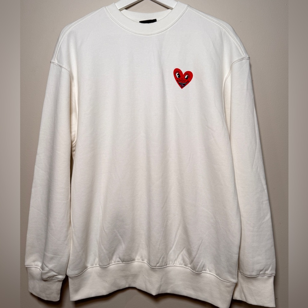 H&M x Keith Haring White Sweatshirt – Size Small